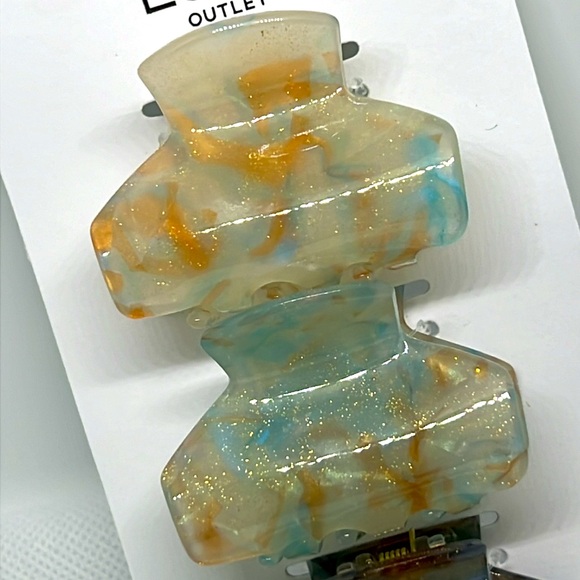 NWT LOFT Glitter Hair Clips - Picture 2 of 3